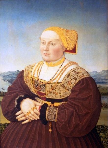 Conrad Faber von Kreuznach Portrait of Anne von Glauburg, born Knoblauch Germany oil painting art